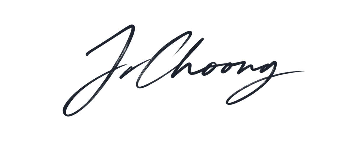 A black cursive signature reading 'J.Choong' centered on a plain white background.
